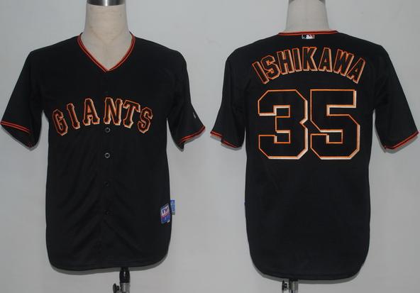 San Francisco Giants 35 Ishikawa Black Cool Base MLB Jerseys San Francisco Giants 35 Ishikawa Black Cool Base MLB Jerseys