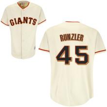 Cheap San Francisco Giants 45 Runzler Cream Cool Base MLB Jerseys For Sale