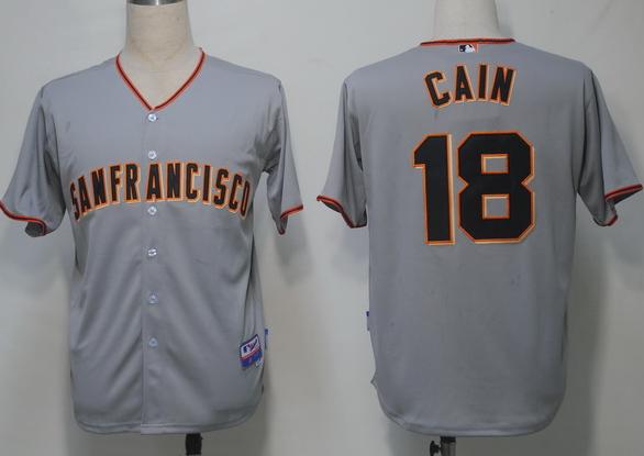 Cheap San Francisco Giants 18 Cain Grey Cool Base MLB Jerseys For Sale