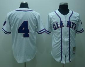 San Francisco Giants 4 Mel Ott White Throwback Jerseys San Francisco Giants 4 Mel Ott White Throwback Jerseys