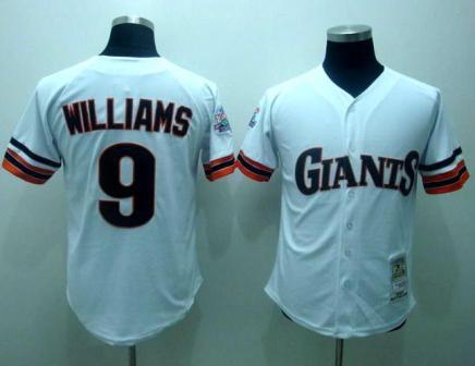 San Francisco Giants 9 Williams White M&N Jerseys