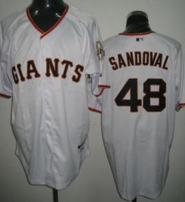 San Francisco Giants 48 Sandoval White MLB Jersey