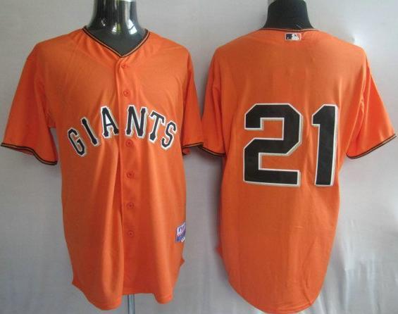 San Francisco Giants 21 Sanchez Orange MLB Jersey
