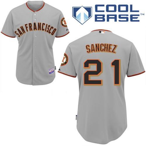Cheap San Francisco Giants 21 Sanchez Grey MLB Jersey For Sale