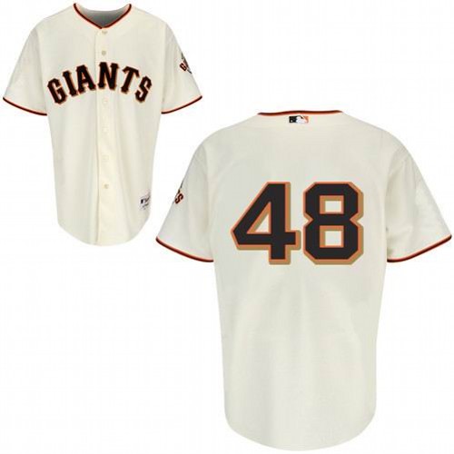 Cheap San Francisco Giants 48 Sandoval Cream Jersey For Sale