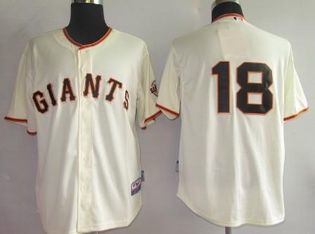San Francisco Giants 18 Cain Cream MLB Jersey San Francisco Giants 18 Cain Cream MLB Jersey