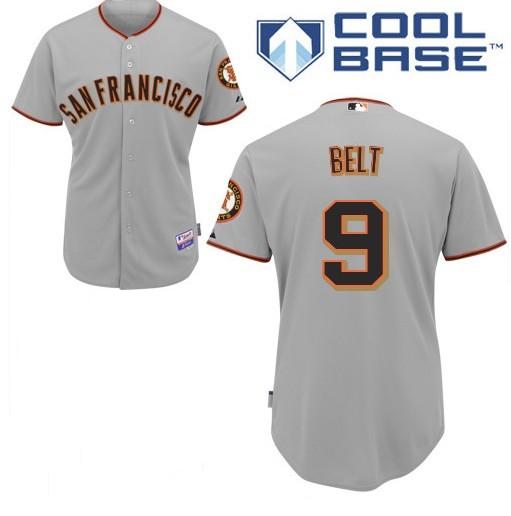 San Francisco Giants 9 BELT Grey Jersey