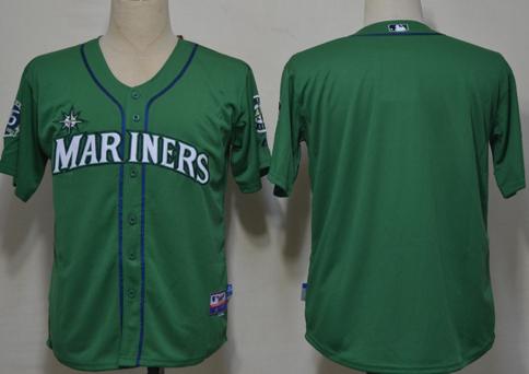 Seattle Mariners Blank Green Cool Base MLB Jerseys