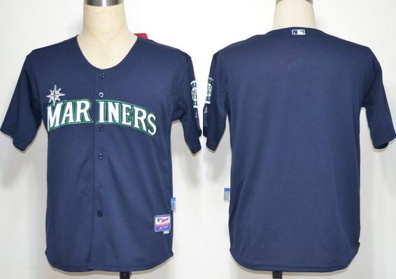 Cheap Seattle Mariners Blank Blue MLB Jerseys For Sale