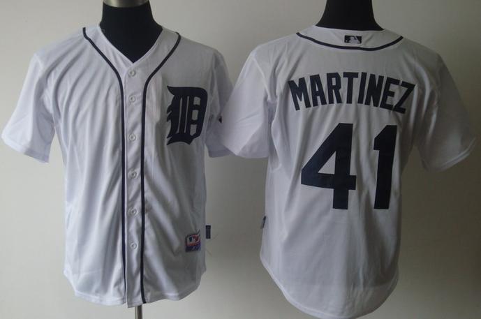 Seattle Mariners 41 Martinez White MLB Jerseys