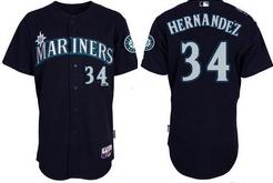 Cheap Seattle Mariners 34 Felix Hernandez blue Jerseys For Sale