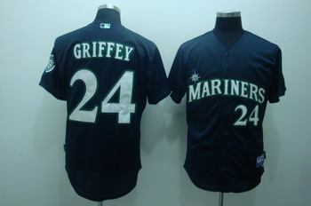 Cheap Seattle Mariners 24 Ken griffey blue jerseys For Sale