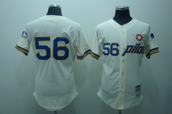 Cheap PILOTS 56 Jim BOUTON Cream jerseys Mitchell and ness For Sale