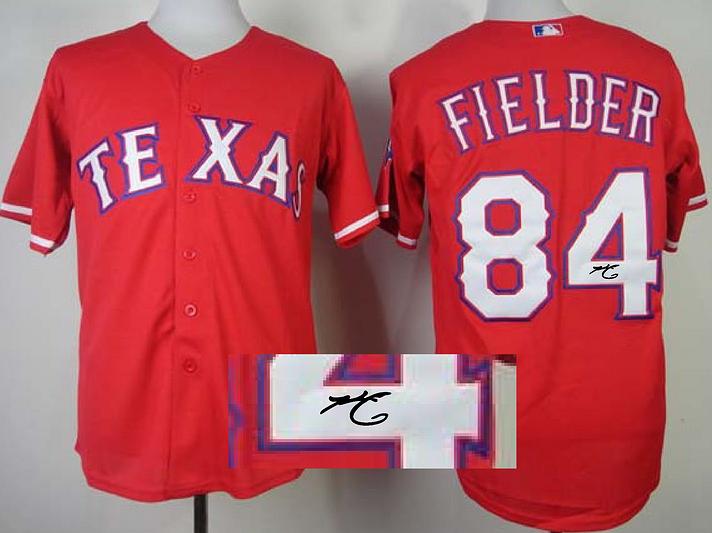 Cheap Texas Rangers 84 Prince Fielder Red Sined MLB Baseball Jersey For Sale