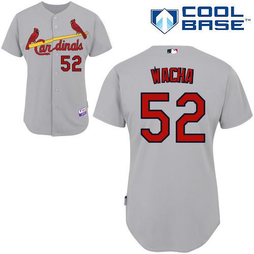 Cheap St Louis Cardinals 52 Michael Wacha Grey Cool Base MLB Jersey For Sale