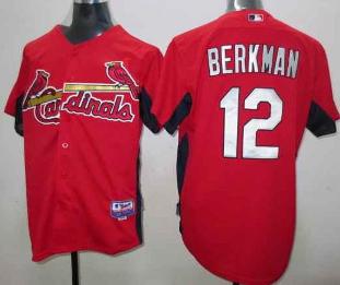 St. Louis Cardinals 12 Lance Berkman Red MLB Jersey