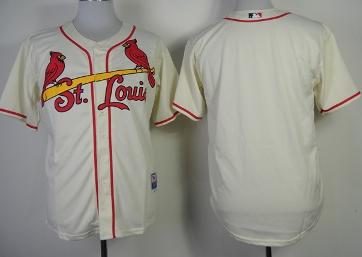 Cheap St.Louis Cardinals Blank Cream Cool Base MLB Jerseys For Sale