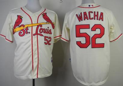 Cheap St Louis Cardinals 52 Michael Wacha Cream Cool Base MLB Jersey For Sale
