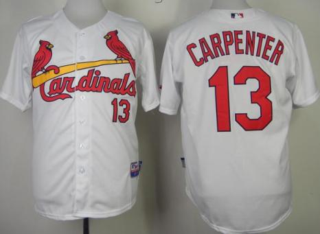 St.Louis Cardinals 13 Matt Carpenter White Cool Base MLB Jersey