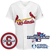 St. Louis Cardinals Blank White Cool Base MLB Jersey With Stan Musial and 2013 World Series Patch St. Louis Cardinals Blank White Cool Base MLB Jersey With Stan Musial and 2013 World Series Patch