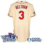 Cheap St. Louis Cardinals 3 Carlos Beltran Cream Cool Base MLB Jersey With 2013 World Series Patch For Sale