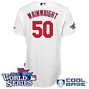 Cheap St. Louis Cardinals 50 Wainwright White Cool Base MLB Jersey With 2013 World Series Patch For Sale