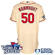 Cheap St. Louis Cardinals 50 Wainwright Cream Cool Base MLB Jersey With 2013 World Series Patch For Sale