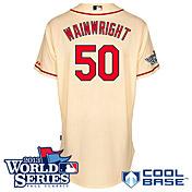 St. Louis Cardinals 50 Wainwright Cream Cool Base MLB Jersey With 2013 World Series Patch St. Louis Cardinals 50 Wainwright Cream Cool Base MLB Jersey With 2013 World Series Patch