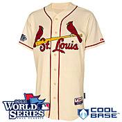 Cheap St. Louis Cardinals Blank Cream Cool Base MLB Jersey With 2013 World Series Patch For Sale