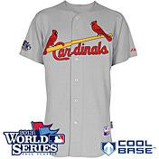 St. Louis Cardinals Blank Grey Cool Base MLB Jersey With 2013 World Series Patch