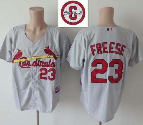 St.Louis Cardinals 23 David Freese Grey Cool Base MLB Jersey 6# Patch St.Louis Cardinals 23 David Freese Grey Cool Base MLB Jersey 6# Patch