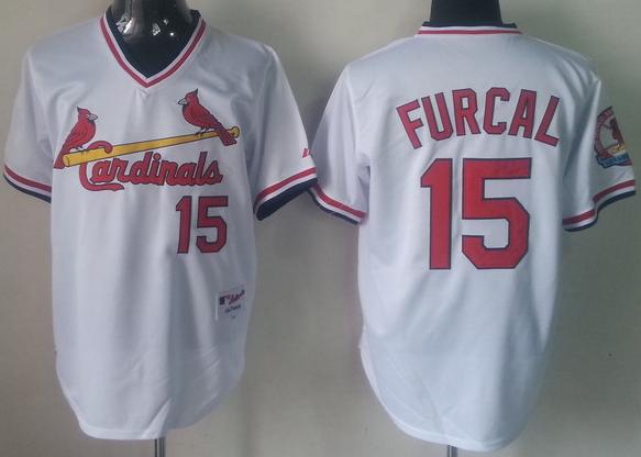 Cheap St.Louis Cardinals 15 Rafael Furcal White MLB Jerseys For Sale