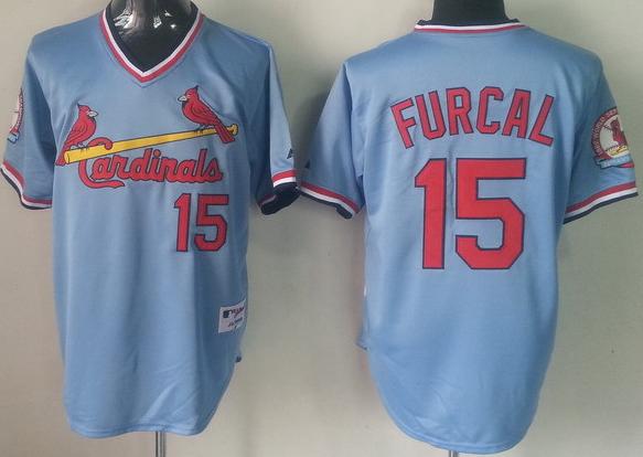 Cheap St.Louis Cardinals 15 Rafael Furcal Blue MLB Jerseys For Sale