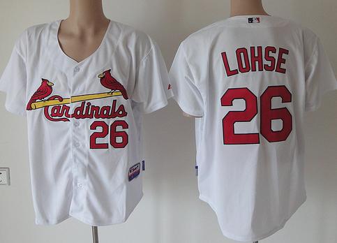 Cheap St. Louis Cardinals 26 Kyle Lohse White MLB Baseball Jerseys For Sale