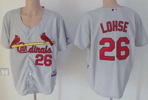 St. Louis Cardinals 26 Kyle Lohse Grey MLB Baseball Jerseys