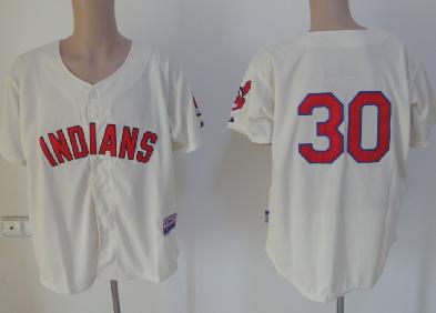 Cheap Cleveland Indians 30 Cream MLB Baseball Jerseys For Sale