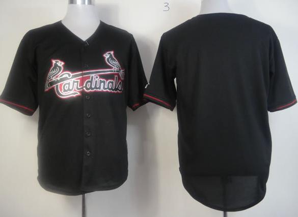 Cheap St.Louis Cardinals Blank Black Fashion MLB Jerseys For Sale