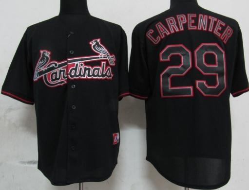 Cheap St.Louis Cardinals 29 Carpenter Black Fashion Jerseys For Sale