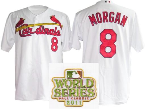 Cheap St.Louis Cardinals 8 Joe Morgan White 2011 World Series Fall Classic MLB Jerseys For Sale