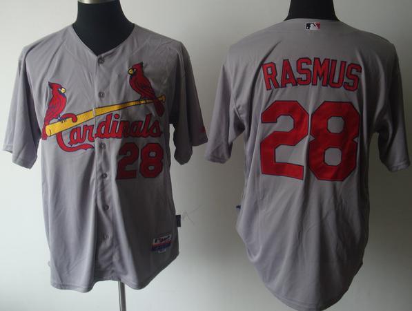 Cheap St.Louis Cardinals 28 Rasmus Grey MLB Jerseys For Sale
