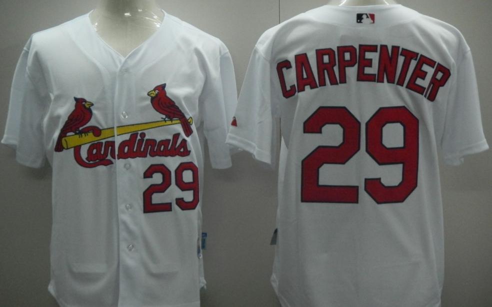 Cheap St.Louis Cardinals 29 CARPENTER White MLB Jerseys For Sale