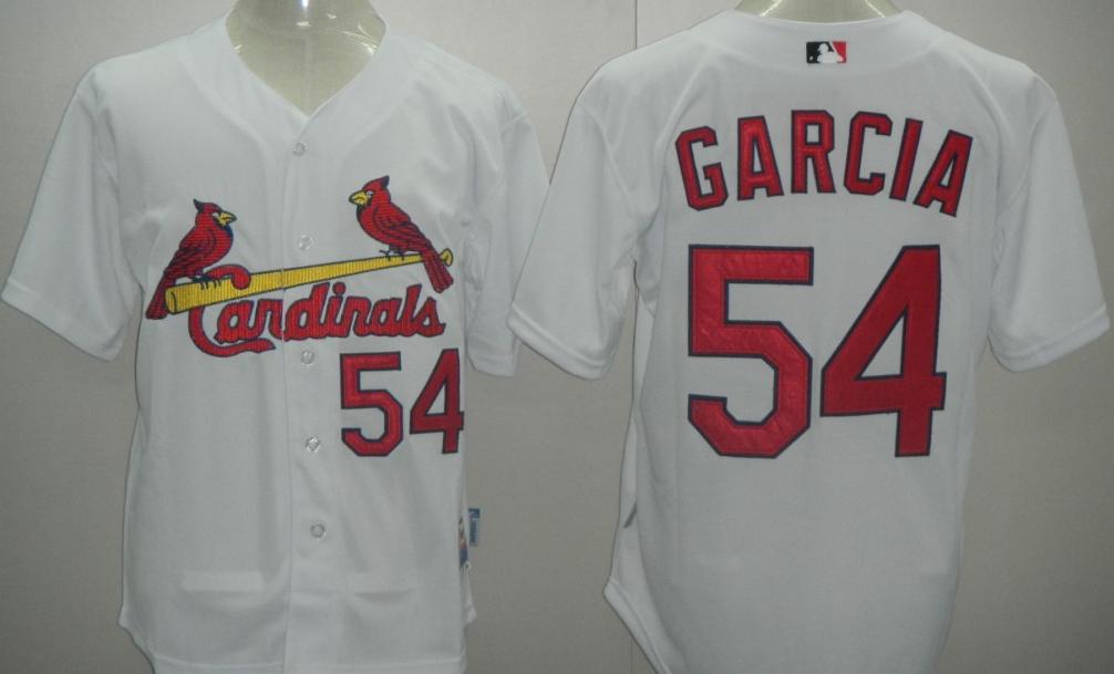 Cheap St.Louis Cardinals 54 GARCIA White MLB Jerseys For Sale