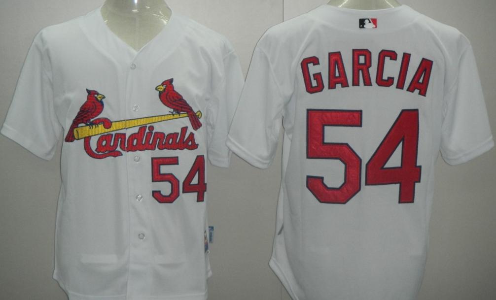 St.Louis Cardinals 54 GARCIA White MLB Jerseys
