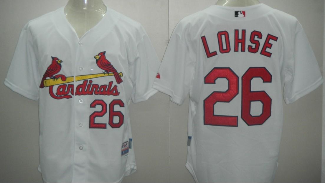St.Louis Cardinals 26 LOSHE White MLB Jerseys