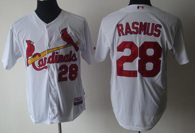 Cheap St.Louis Cardinals 28 Rasmus White MLB Jerseys For Sale