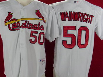 Cheap St. Louis Cardinals 50 Wainwright White Jerseys For Sale