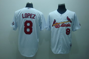 Cheap St. Louis Cardinals 8 lopez white jerseys For Sale