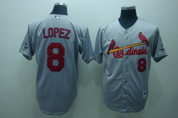 Cheap St. Louis Cardinals 8 lopez grey jerseys For Sale