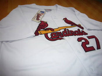 Cheap St Louis Cardinals Scott Rolen 27 White Jersey For Sale