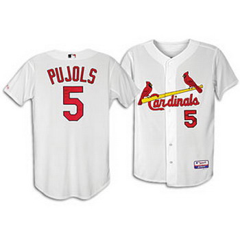 Cheap St Louis Cardinals Albert Pujols 5 White Jerseys For Sale